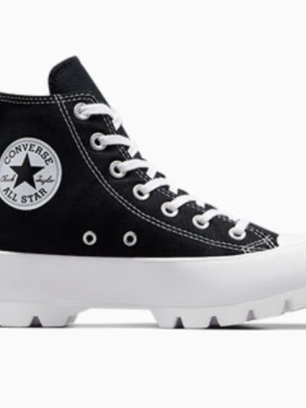 Converse Chuck Taylor All Star Lugged Leather Platform Black & White SOLD